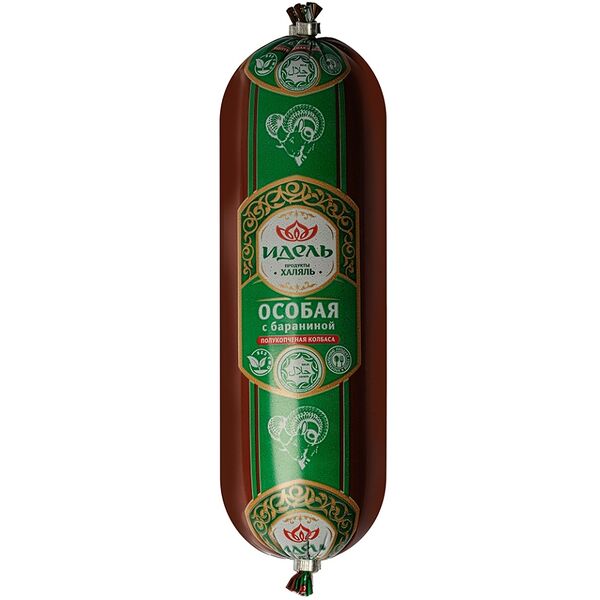 Колбаса полукопчёная Идель Особая с бараниной халяль
