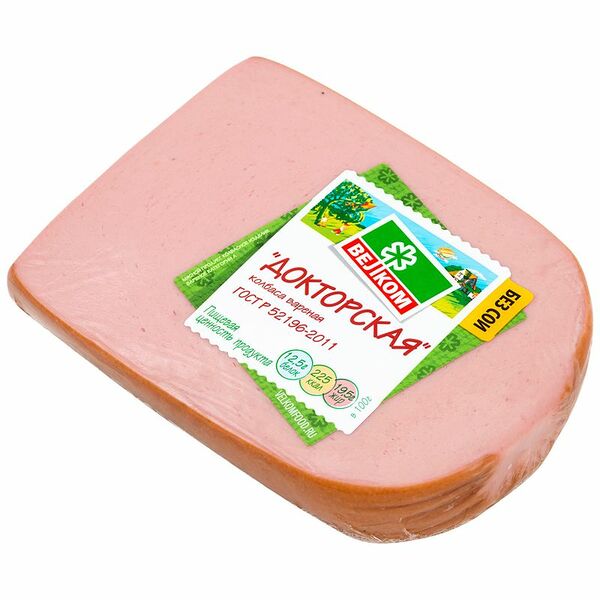 Колбаса варёная Велком Докторская кусок, 500г
