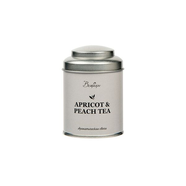 Свеча ароматическая Вещицы Apricot & Peach tea, размер: 6х9см, парафин, 10 часов