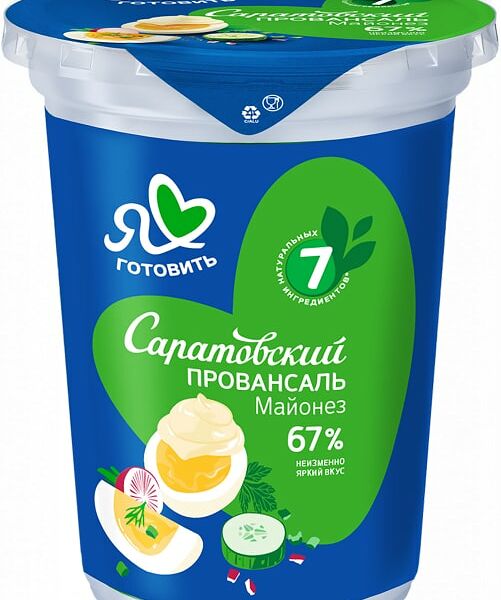 Майонез Я люблю готовить Саратовский провансаль классический 67% 500мл