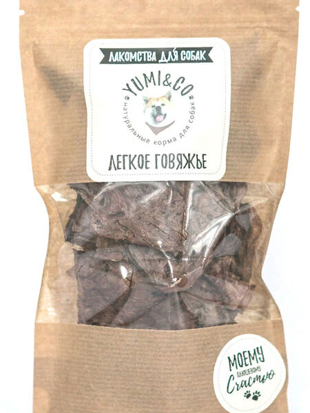 Лакомство для собак Yumi&Co Лёгкое говяжье 50 г