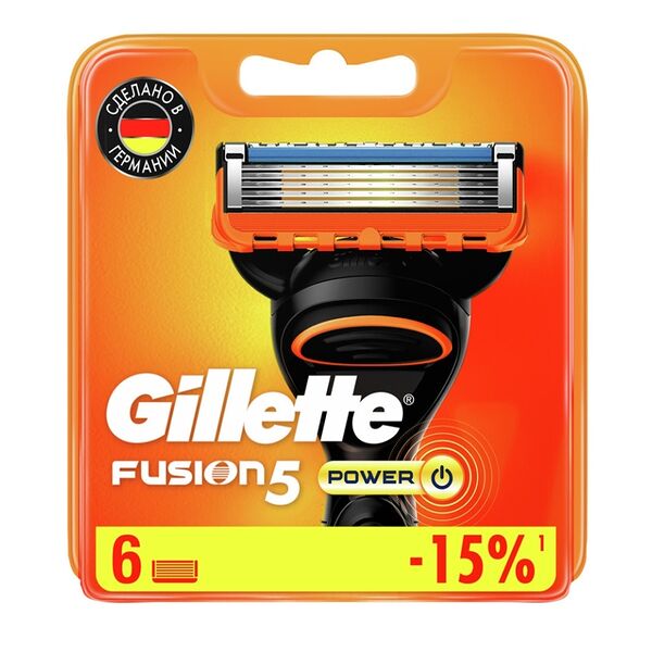Сменные кассеты Gillette Fusion 5 Power 6 шт