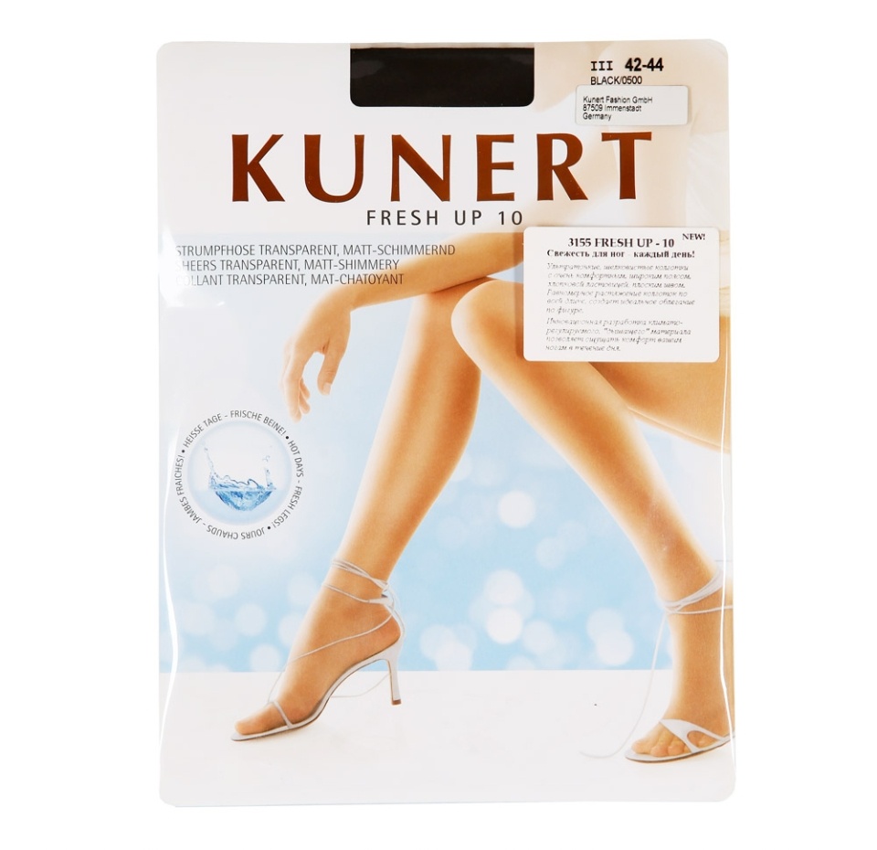 

Колготки Kunert Fresh Up черные, 10 den, размер 3