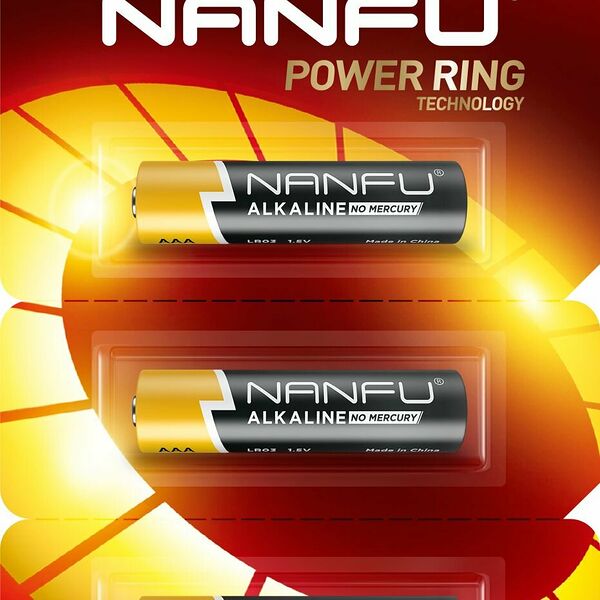 Батарейка Nanfu Alkaline щелочная ААА 3 шт