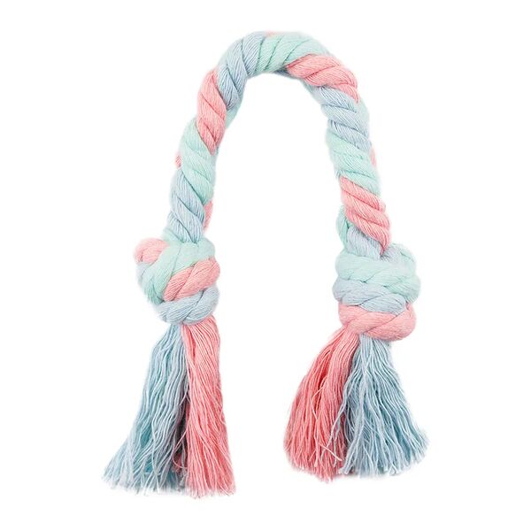 Игрушка для собак Канат 40 см, трехцветный