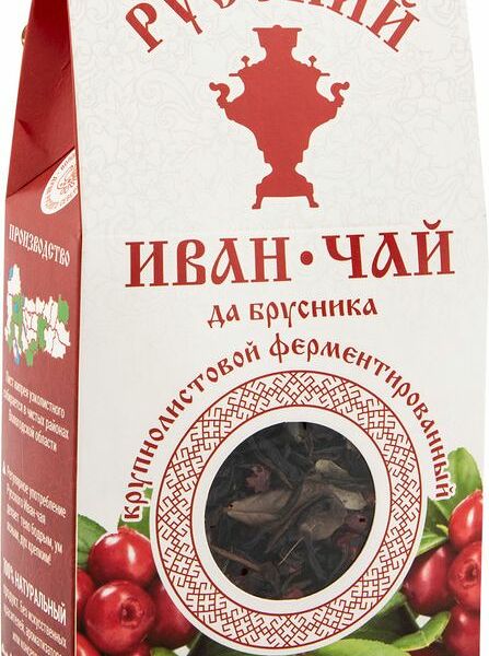 Напиток чайный Русский Иван-чай да брусника крупнолистовой ферментированный