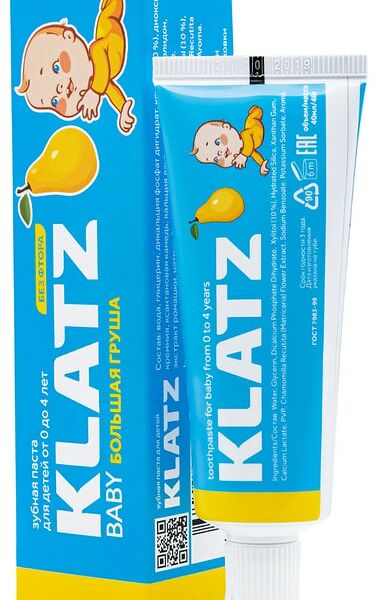 Зубная паста Klatz Baby Большая груша детская 40мл