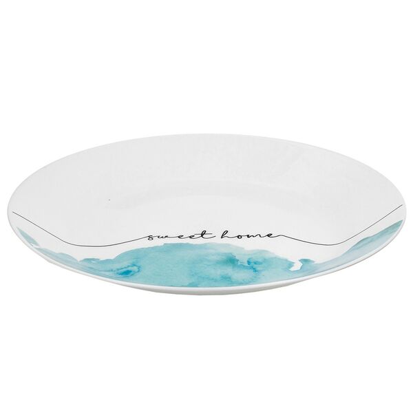 Тарелка обеденная Домовой Волна, 25.4 см, стекло