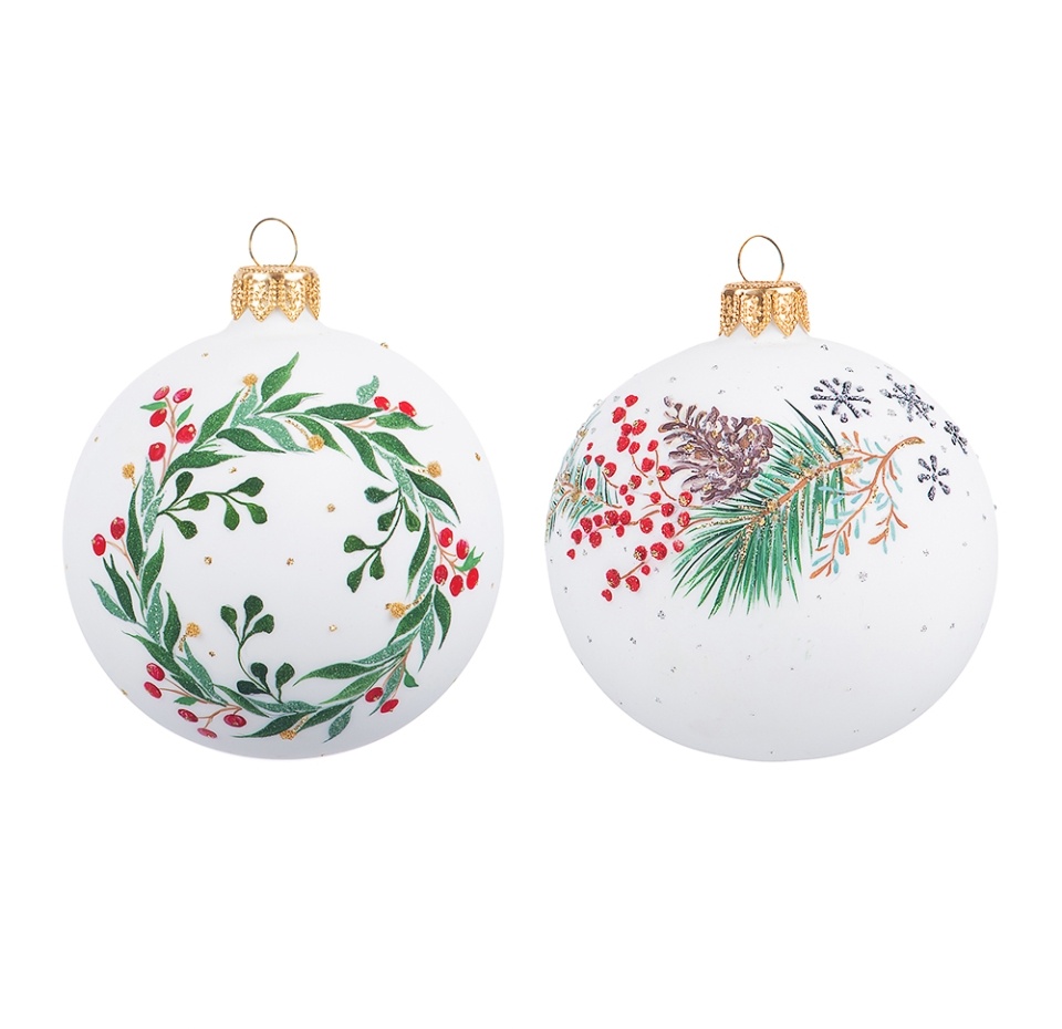 

Набор игрушек для елки Irena Коллекция Традиции из 2-х шаров