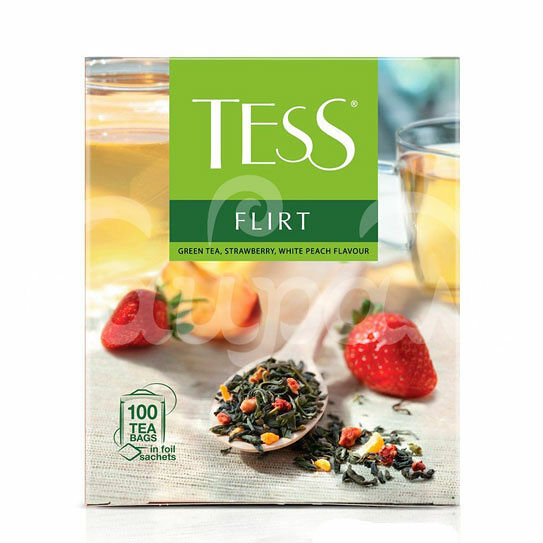 Чай Tess 100*1.5гр Flirt Зеленый