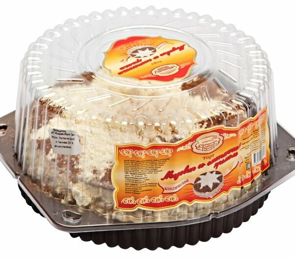 Торт Золотой Колос Медовик со сметанным кремом