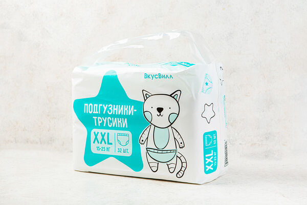 Подгузники-трусики XXL 15-25 кг