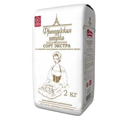Мука пшеничная Французская штучка Экстра 2 кг