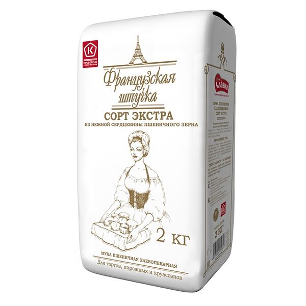 Мука пшеничная Французская штучка Экстра 2 кг