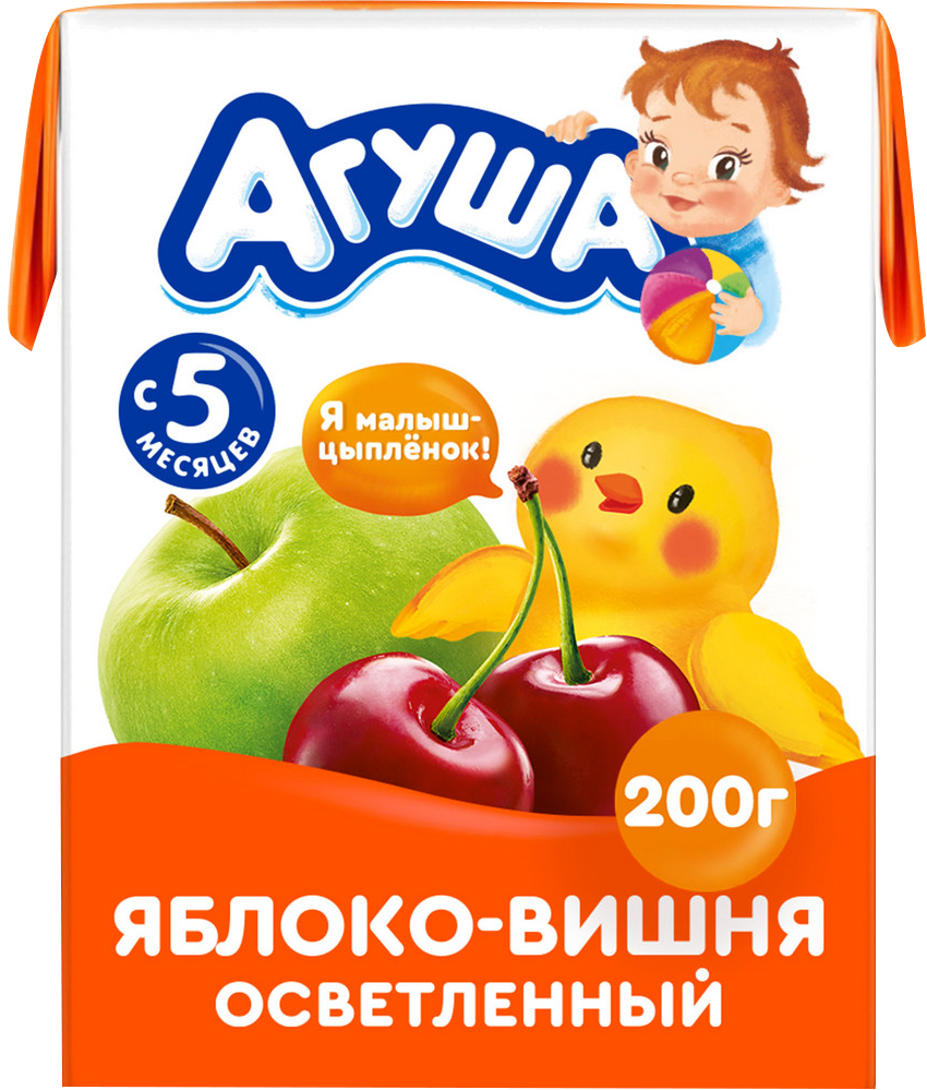 

Сок Агуша Яблоко-вишня