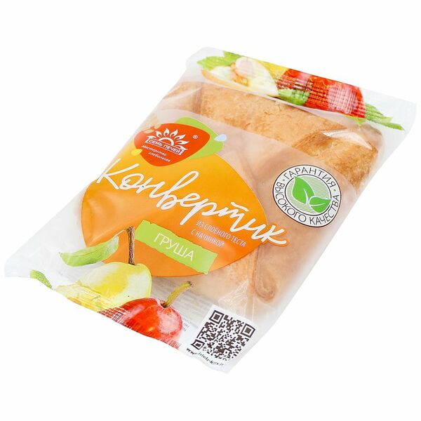 Конвертик Семь Печей Груша из слоеного теста с начинкой 80г