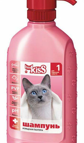 Шампунь-кондиционер для кошек Ms.Kiss Изящная пантера для короткошерстных кошек, 200 мл