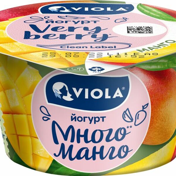 Йогурт Viola Verry Berry манго 2.6% 180г
