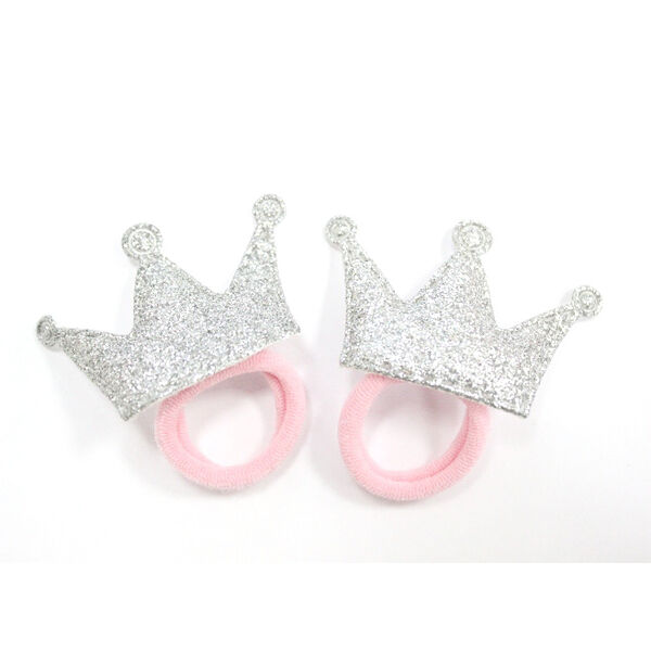 Набор резинок для собачьих волос с декором цветочков, 2 штуки на бирке