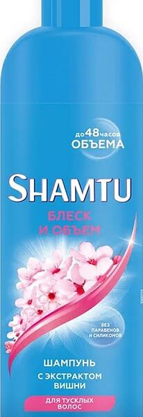 Шампунь для волос Shamtu Блеск и объем с экстрактом вишни 500мл