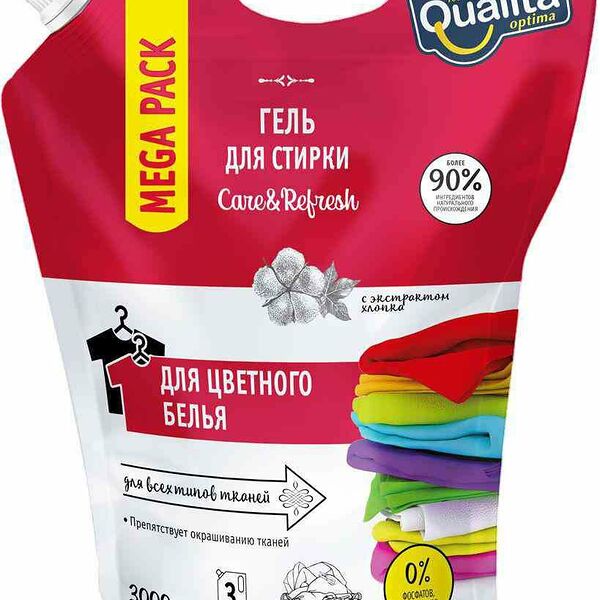 Гель для стирки Qualita цветного белья, 3 л