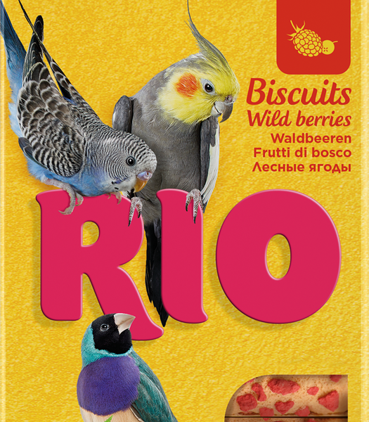 Лакомство для птиц RIO Бисквиты с лесными ягодами