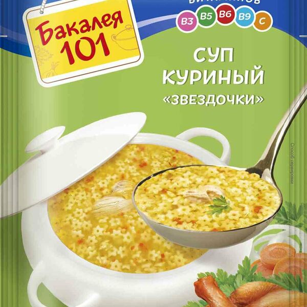 Суп куриный Бакалея 101 Звездочки 60г