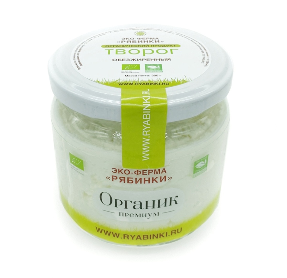 

Творог обезжиренный Эко-ферма Рябинки Органик 300 г