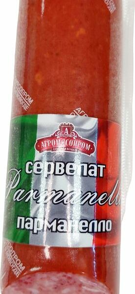 Колбаса Агромясопром Сервелат Парманелло варено-копченая 290г