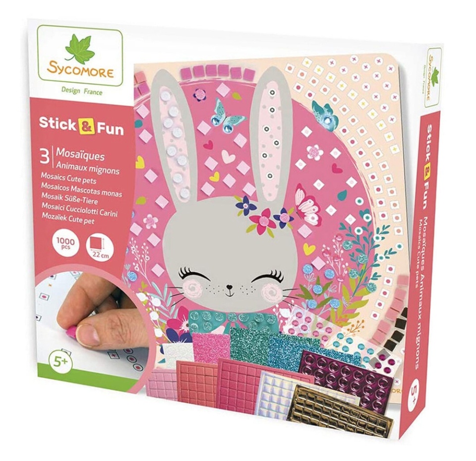 

Набор для декорирования Sycomore Stick&Fun Милые зверята 5+, Франция