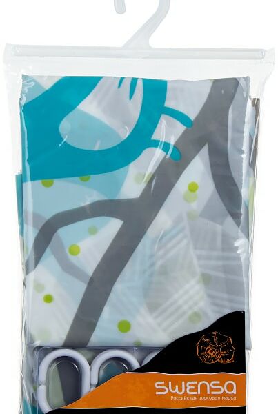 Штора для ванной комнаты Swensa Bluebirds 180*180см