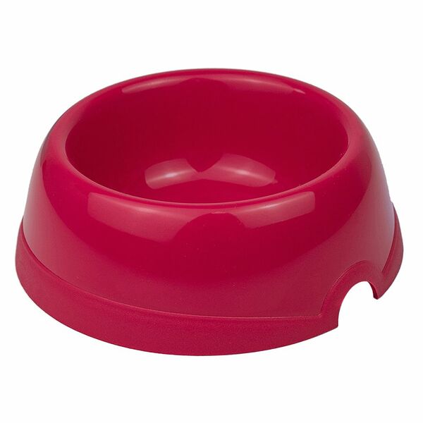 Миска для животных ХОРОШКА пластиковая рубиновая