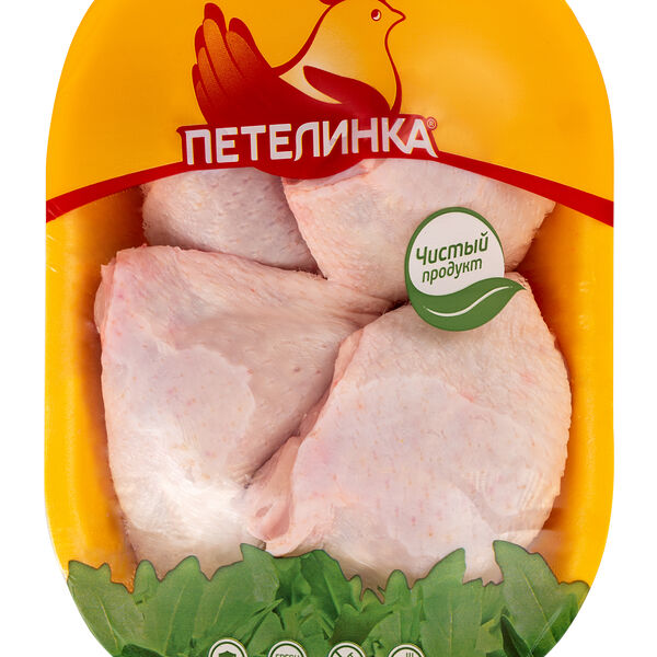 Бедро куриное ПЕТЕЛИНКА охл. подложка вес до 1.3 кг