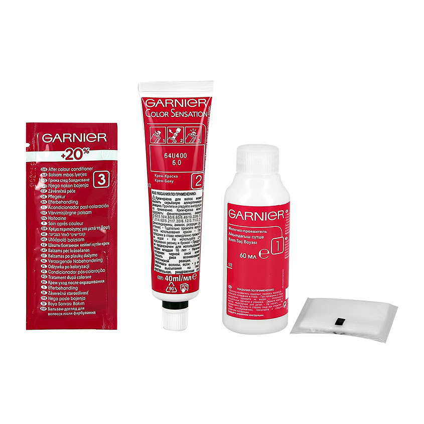 

Стойкая крем-краска для волос Garnier "Color Sensation Розовый Кристалл" оттенок 6.2, Кристально Розовый Блонд, 112 мл