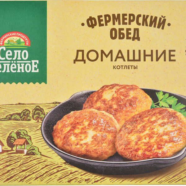 Котлеты Село Зеленое Домашние свино-говяжьи