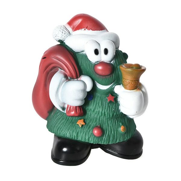 Игрушка для собак FOXIE Елочка с мешочком с пищалкой 14х12х9см винил