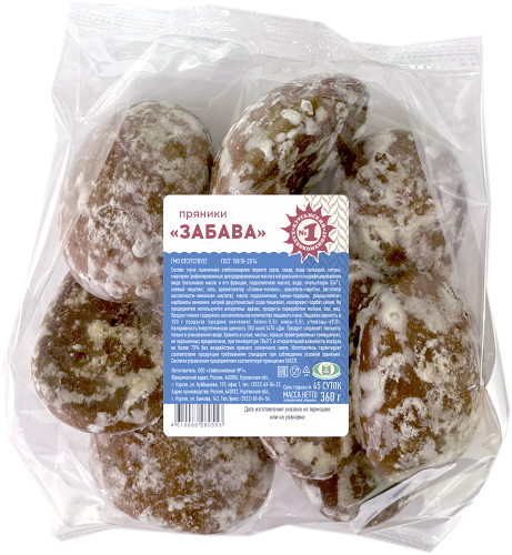 Пряники Хлебокомбинат №1 Забава 360г
