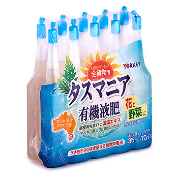 Удобрение YORKEY Тасмания для всех видов цветов и овощей 35мл х 10шт., Япония