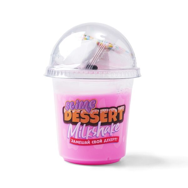 Игрушка модели Slime Dessert Milkshake розовый для детей старше 3-х лет, Россия 320 г