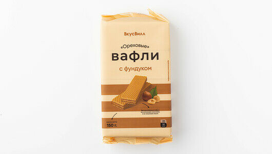 Вафли Ореховые Вкусвилл 150г