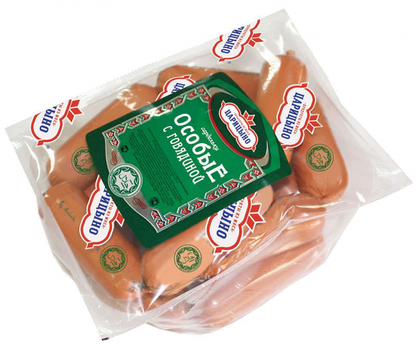 Сардельки особые с говядиной халяль ТМ Царицыно