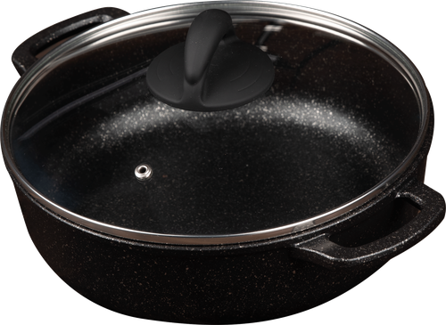 

Жаровня HOPPS Flame, со стеклянной крышкой, литая, индукция, 3л, Арт. HG26NID