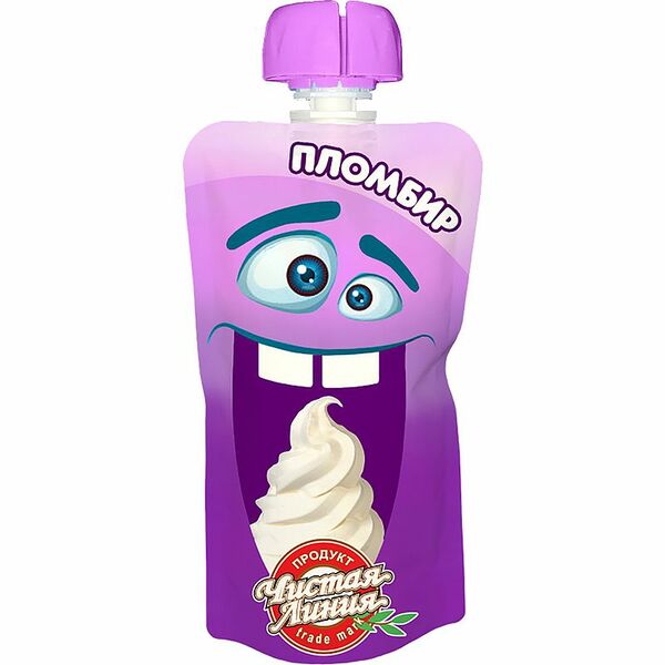 Мороженое пломбир Чистая Линия Ванильный