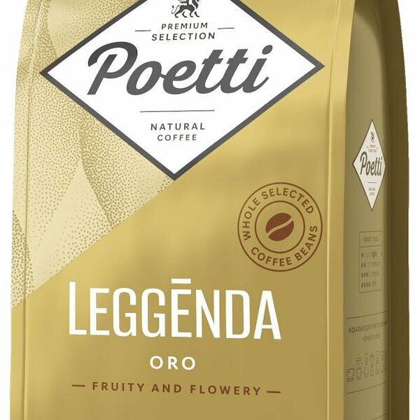Кофе Poetti Leggenda Oro натуральный жареный в зернах 250г