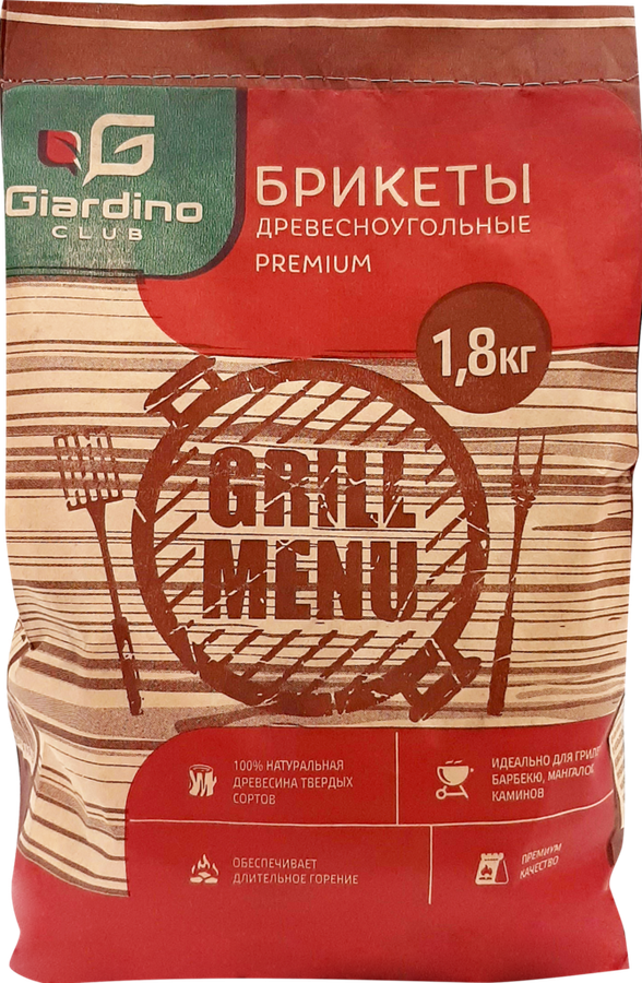 

Брикеты древесноугольные GIARDINO CLUB Premium, Арт. 110103