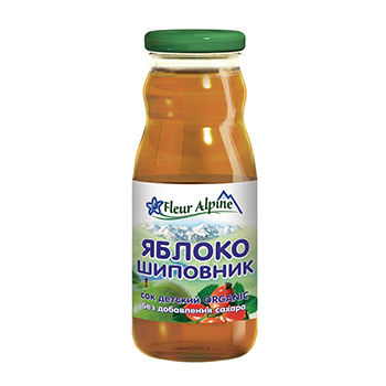 

Сок детский Fleur Аlpine яблоко-шиповник с 5 месяцев 200 мл