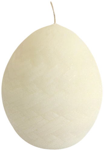 Свеча HOMECLUB Яйцо с декором, 6х5 см