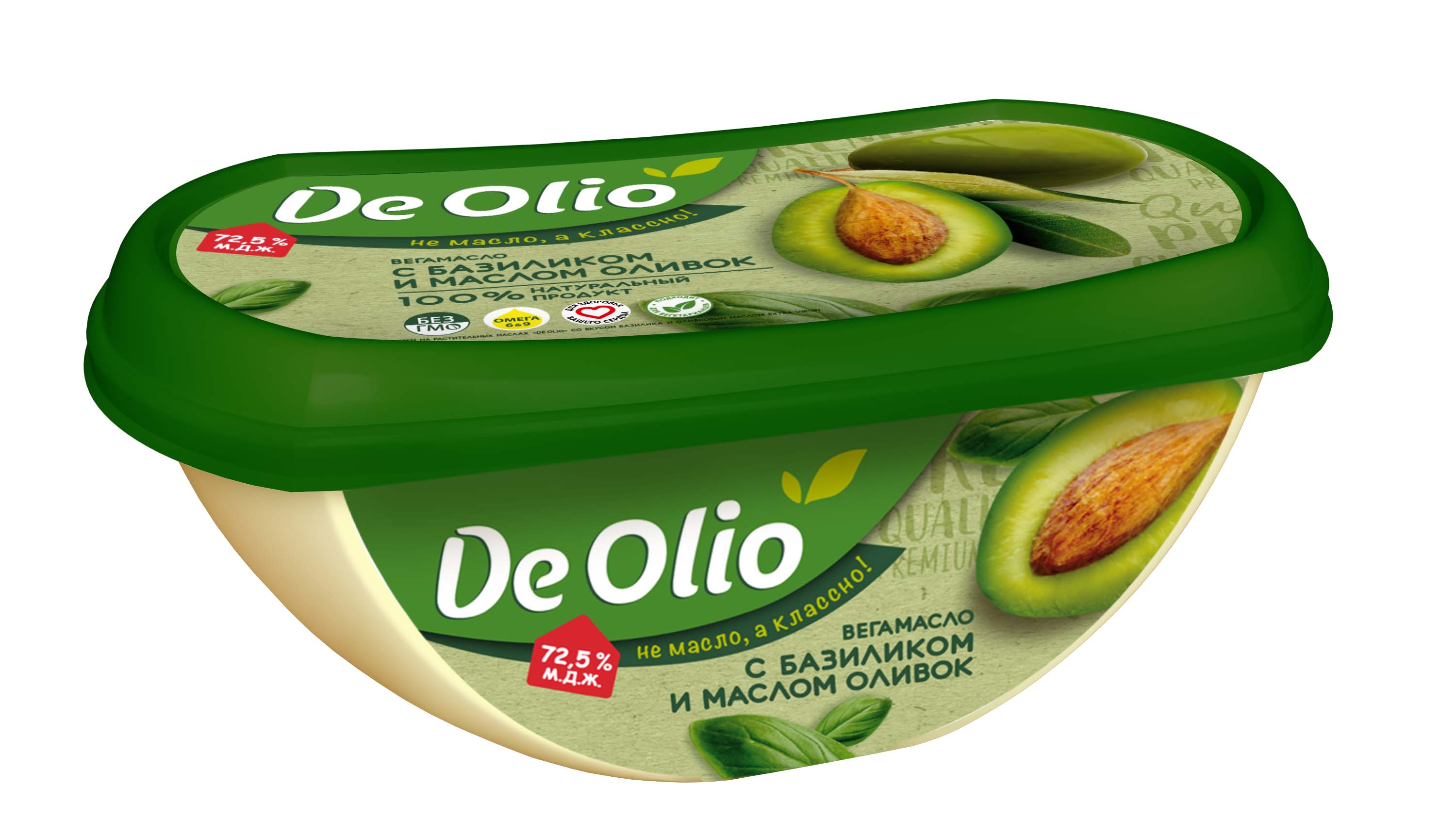 

Вега-Масло De Olio со вкусом базилика и оливковым маслом Extra Virgin 220 г