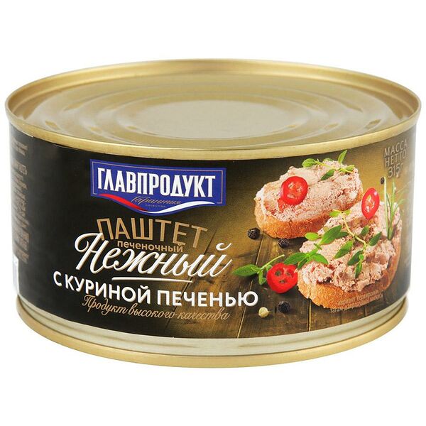 Паштет Главпродукт из куриной печени