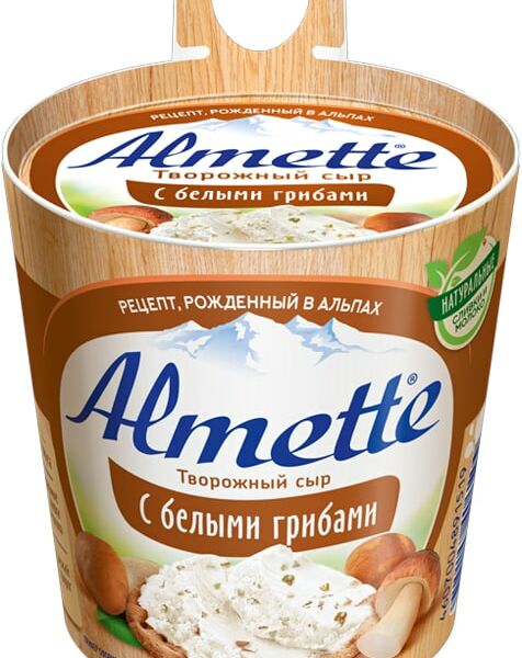 Сыр творожный Almette с белыми грибами 60% 150г